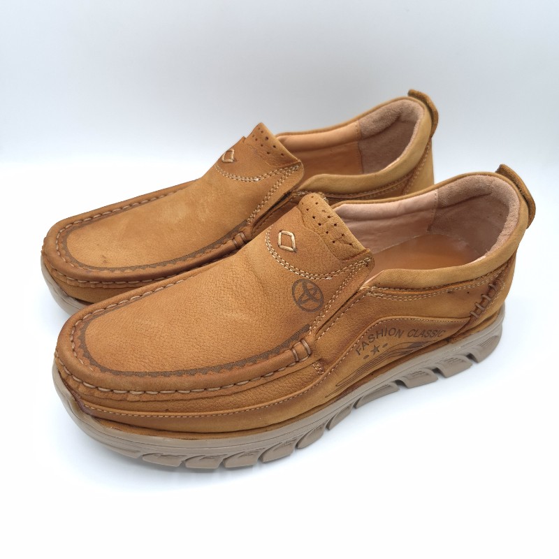 Men's genuine leather with medical insole Toyota