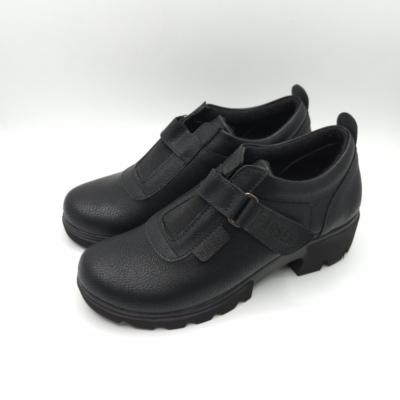 leather office shoes with adhesive