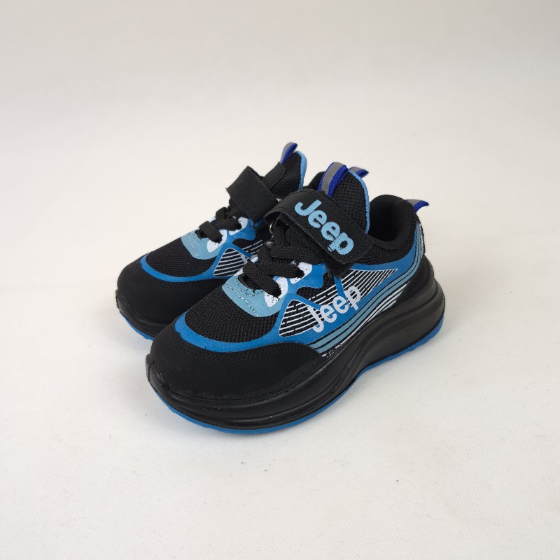 Jeep model children's sports shoes with adhesive closure