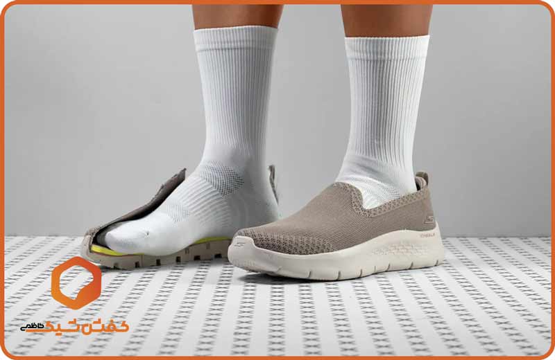 یکی از بهترین کفش های پیاده روی جورابی اسکیچرز