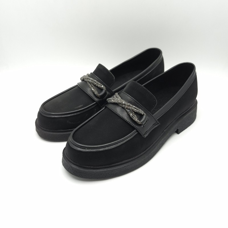 کفش چرم زنانه کالج مخمل