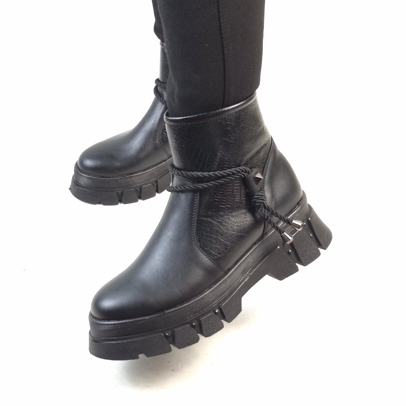 کفش نیم بوت زنانه بغل زیپ