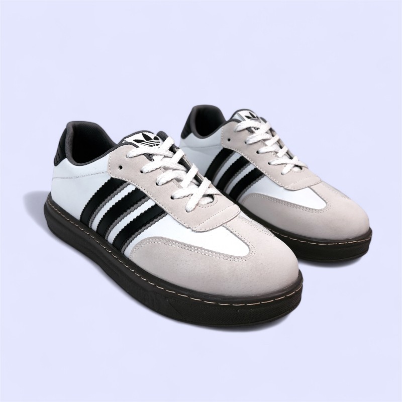 کفش اسپرت سامبا زنانه سفید قهوه ای