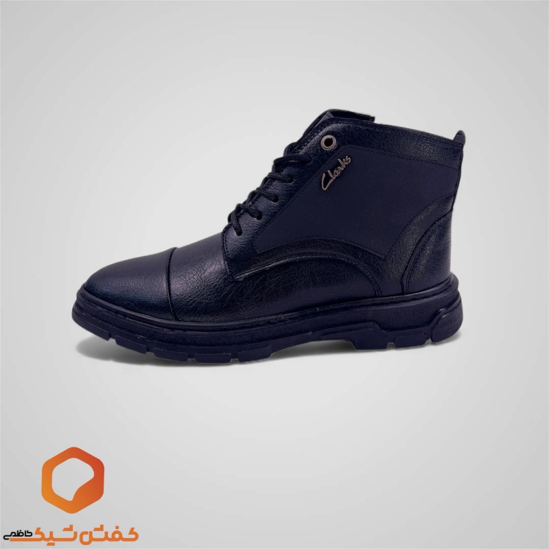 نیم بوت کلارک مشکی دور دوخت با ارسال رایگان